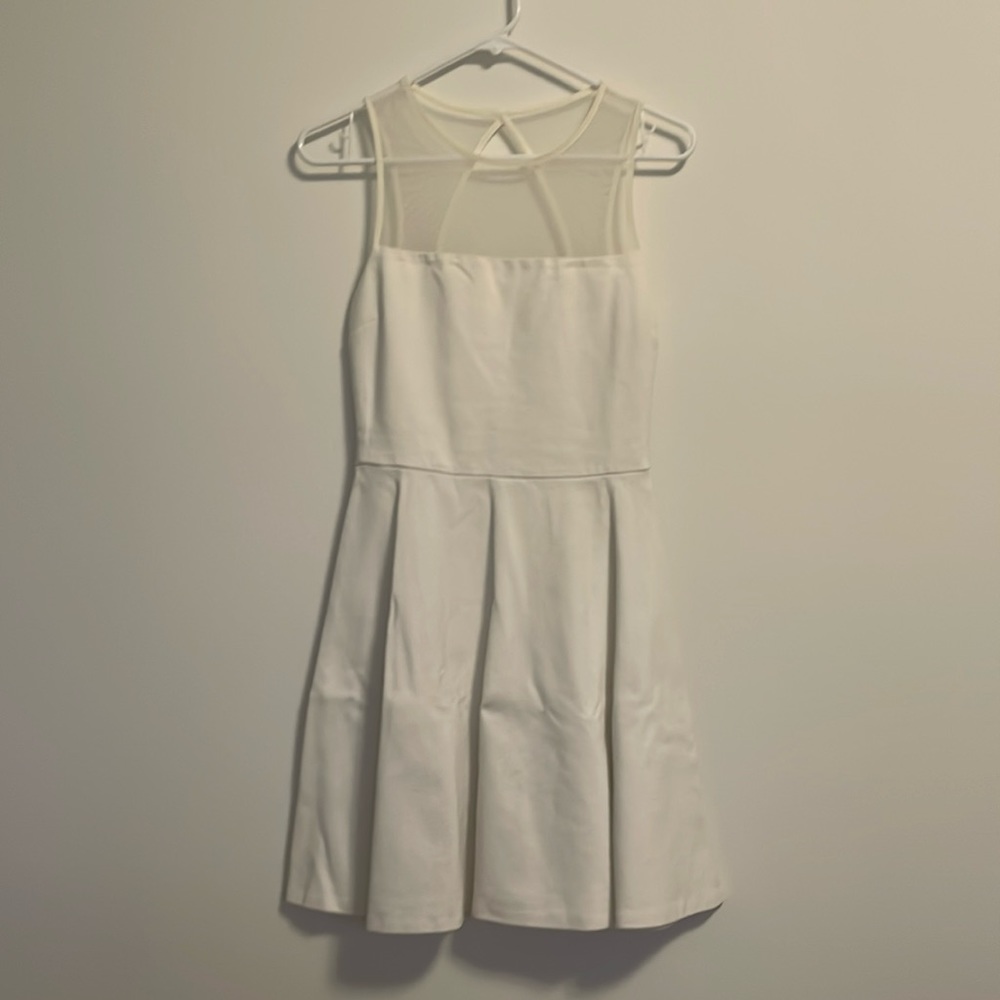 White backless dress